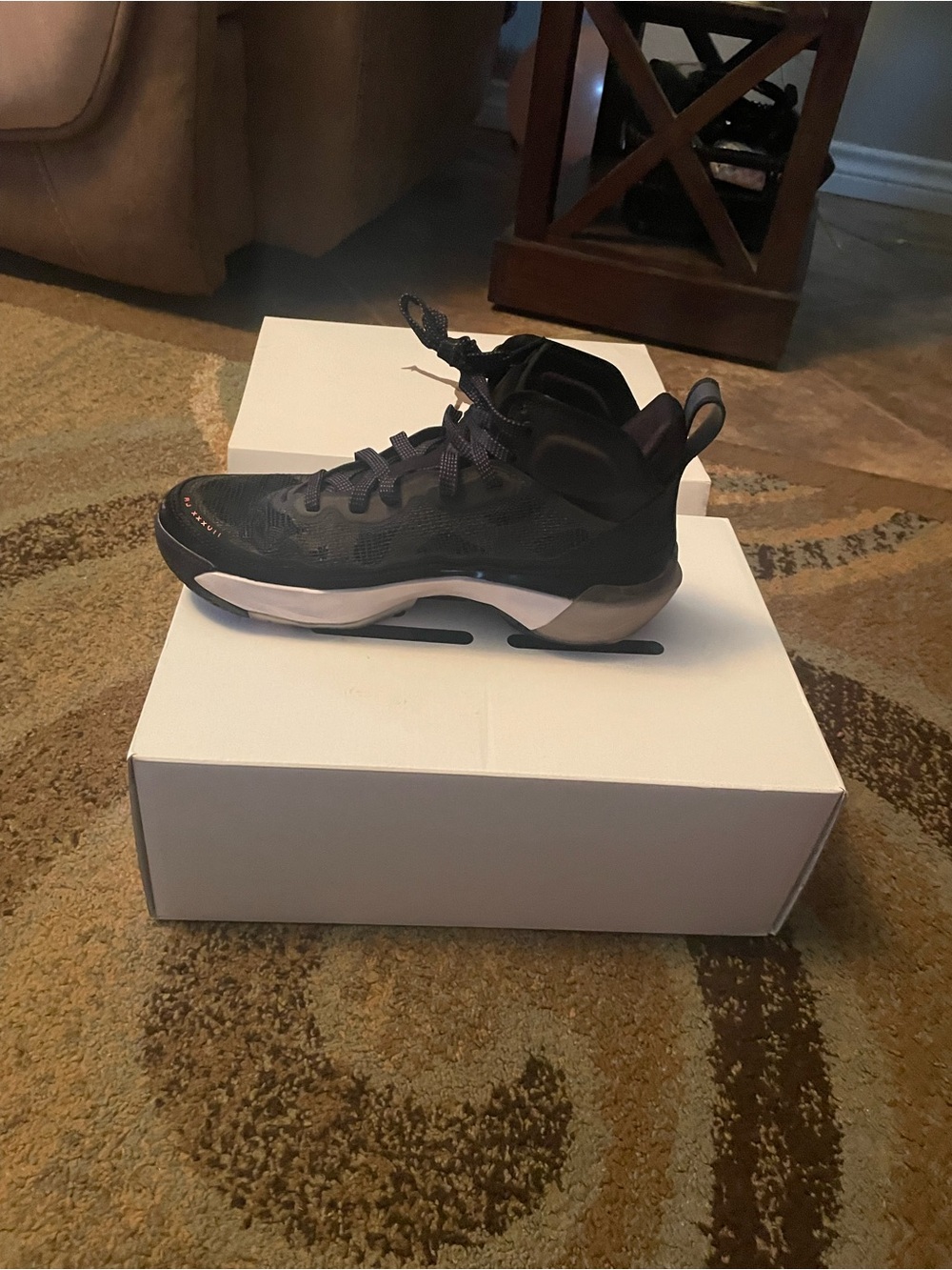 Youth Black Athletic Sneakers - Brand Unspecified
